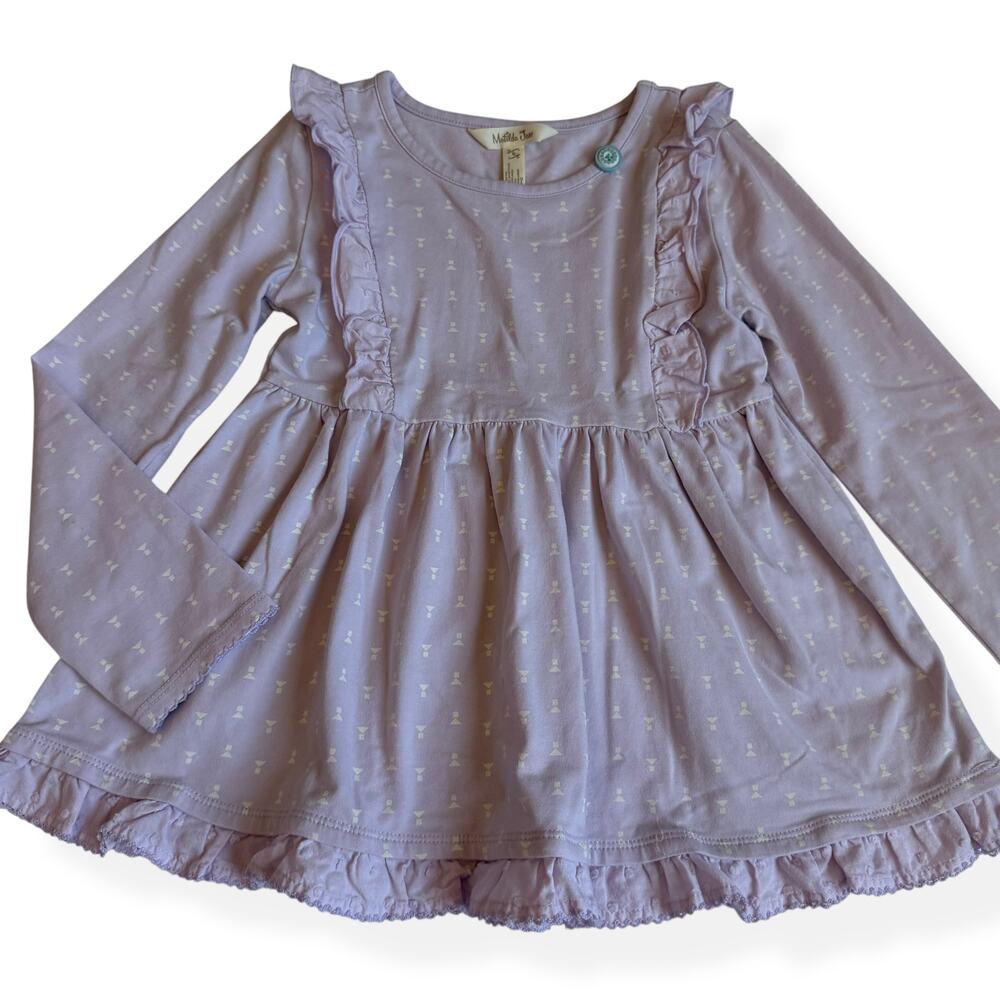 Matilda Jane Right Beside Me Tunic Lavender Ruffles 6